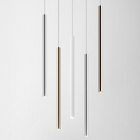 LAMPA wisząca LOYA P0461-01A-L8L8 Zumaline metalowa OPRAWA zwis LED 5W 3000K tuba sopel czarny perłowy