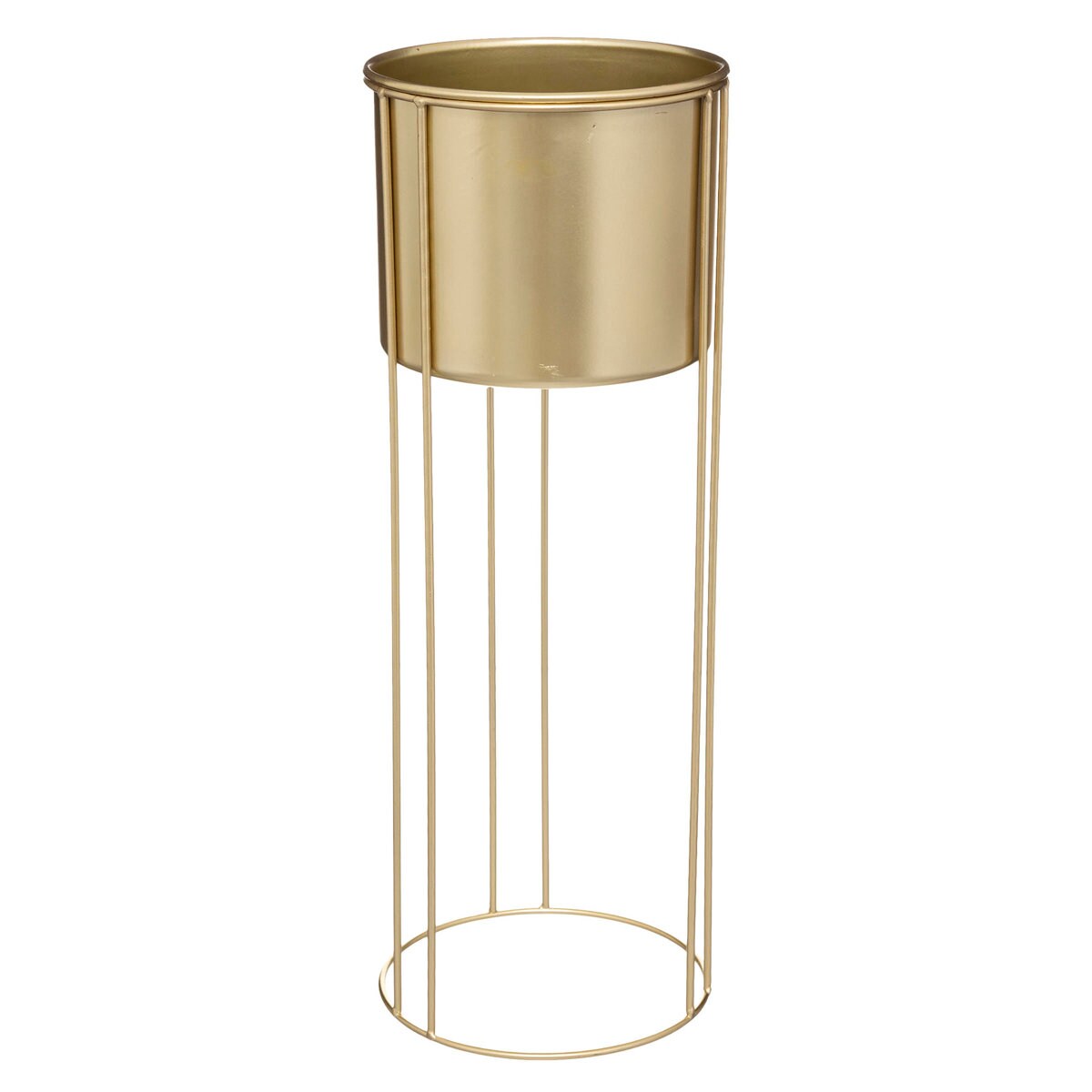 Kwietnik metalowy stojący, 2 sztuki, 58 cm