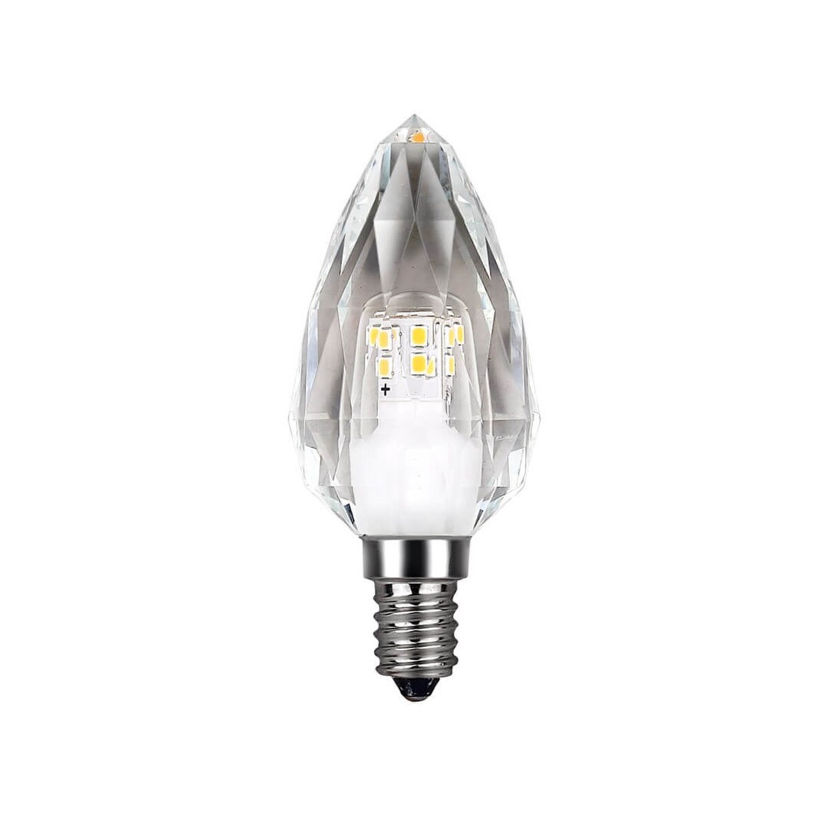 Kryształowa żarówka E14 C37 LED 4W 4000K 500 lm świeczka, Milagro