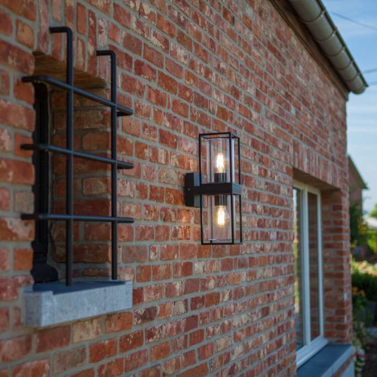 Elewacyjna LAMPA ogrodowa FLAIR 5288804012 Lutec zewnętrzna OPRAWA ścienna outdoor IP44 czarna przezroczysta