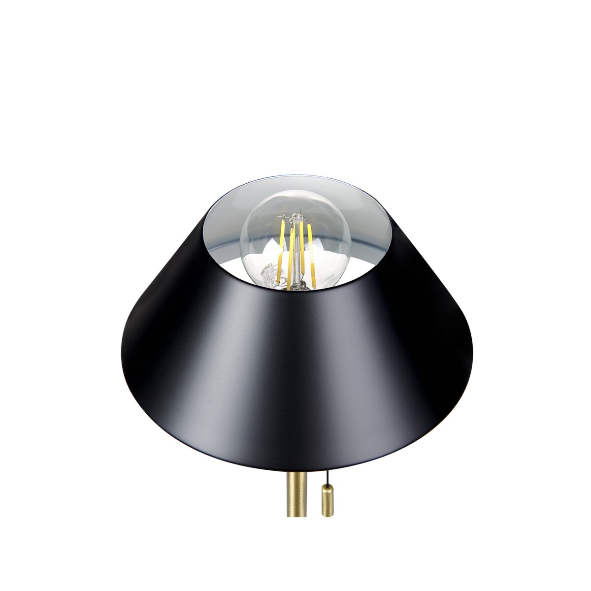 Lampa stołowa metalowa złota z czarnym CAPARO