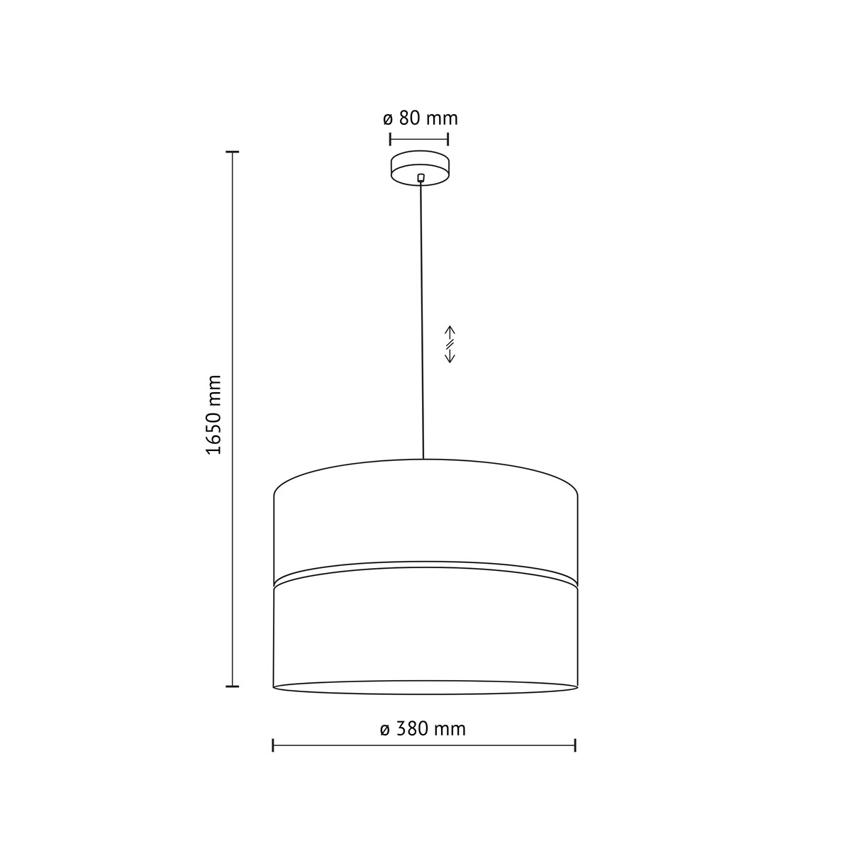 Lampa wisząca TK Lighting CALMA 380 11601 beżowa rafia E27 38 cm