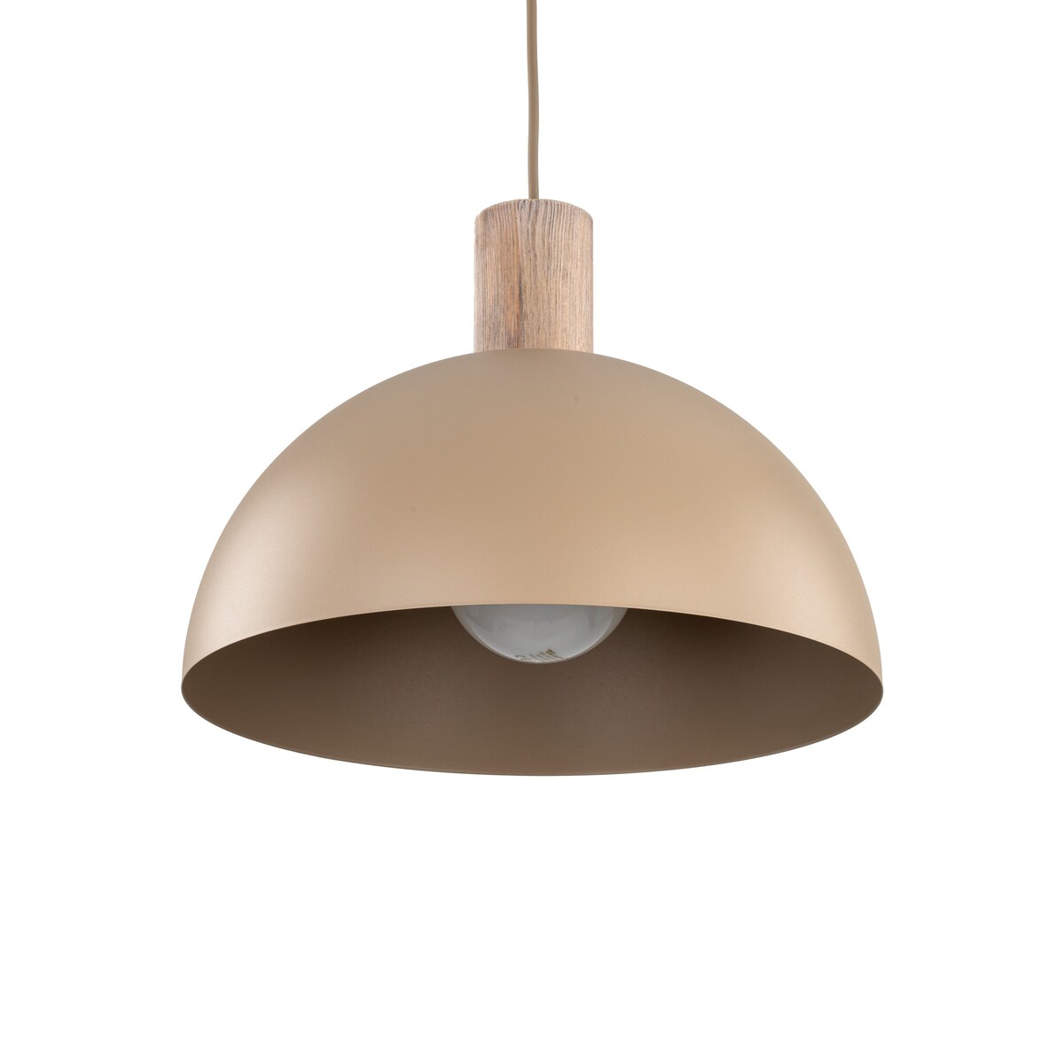 Lampa wisząca TK Lighting OSLO SABIA 11010 beżowa E27 regulowana do salonu jadalni 15W LED