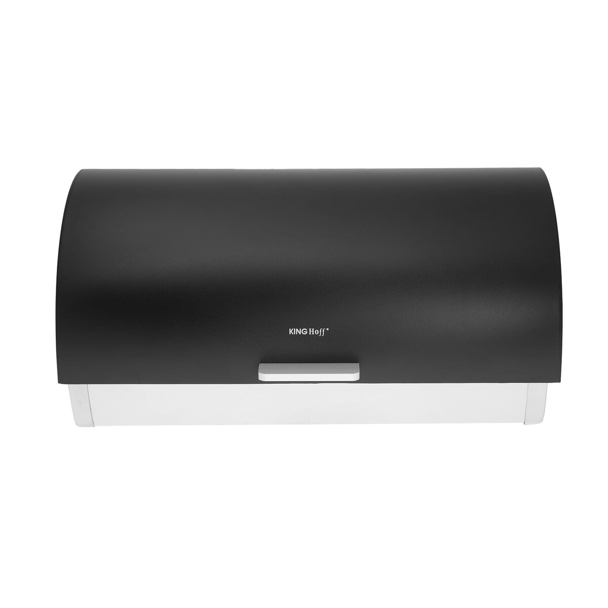 Chlebak stalowy z pokrywą akrylową pojemnik na chleb pieczywo bułki KINGHOFF