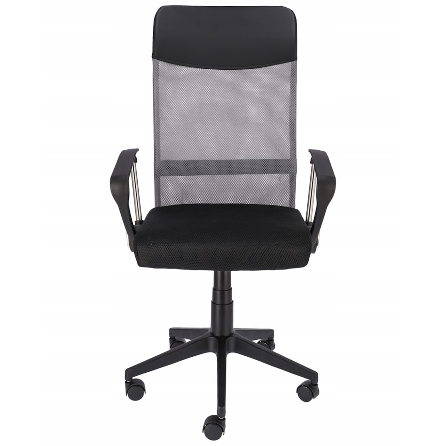 Fotel Krzesło Do Biurka Biura Zoom Ekoskóra Szara