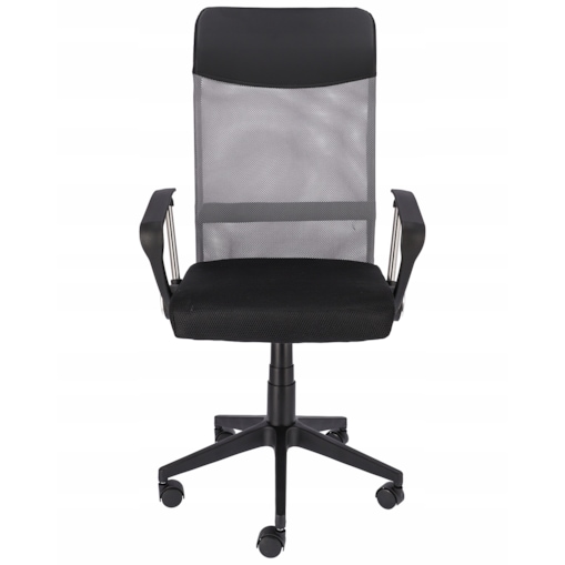 Fotel Krzesło Do Biurka Biura Zoom Ekoskóra Szara