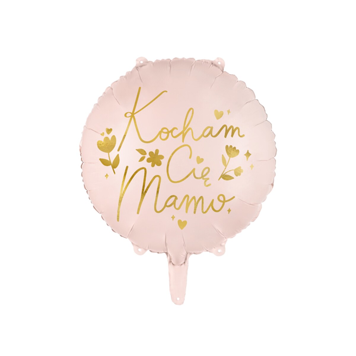 Balon foliowy "Kocham Cię Mamo", 45 cm, różowy