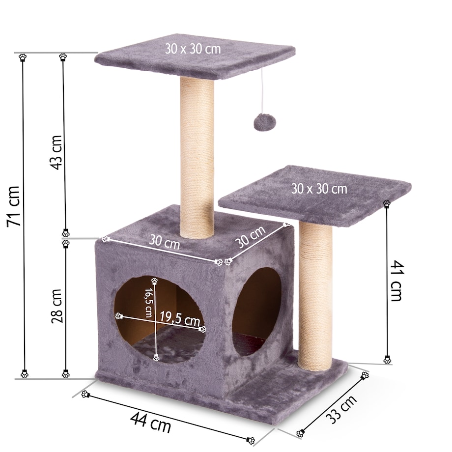 Drapak dla kota drzewo domek legowisko 71cm Pethaus