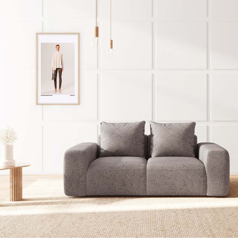Monce Sofa 2 osobowa jasnoszara