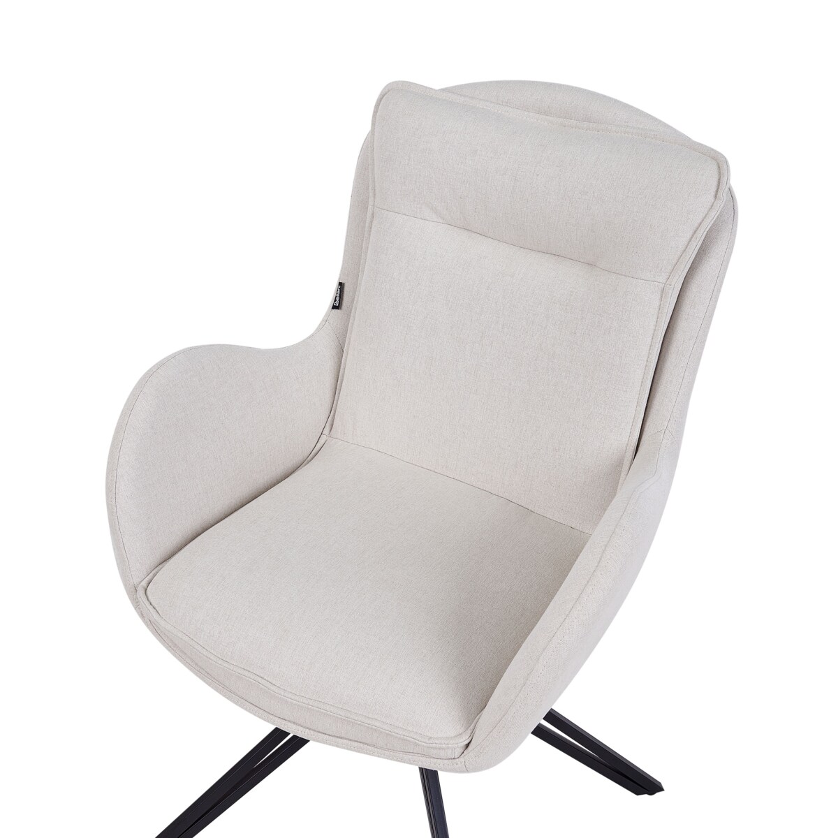 Zestaw 2 krzeseł AVELAR Jasnobeżowy