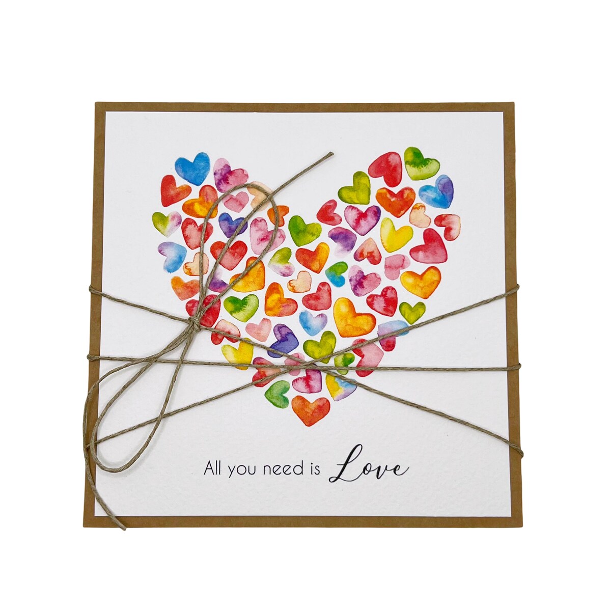 Wyjątkowa kartka walentynkowa - walentynka z sercem