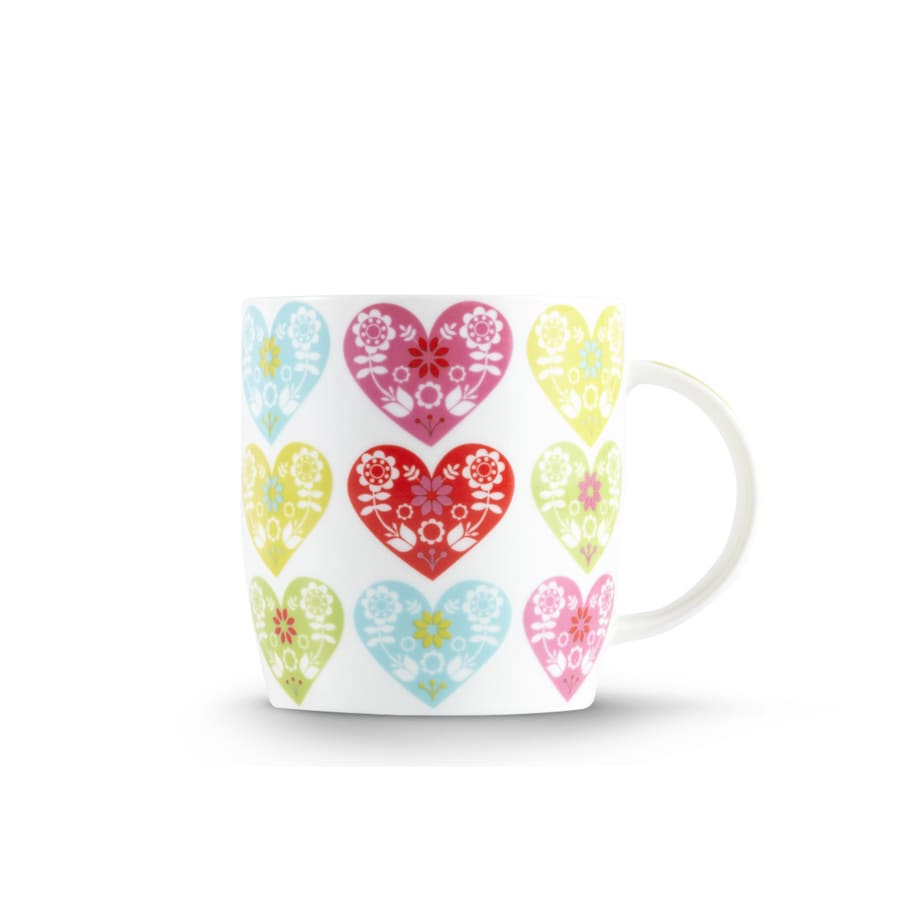 Konsimo HELOPI Kubek, biały/wielokolorowy