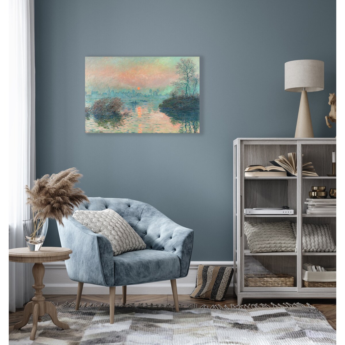 obraz Słońce nad Sekwaną w Lavacourt Claude Monet 40cm /60cm