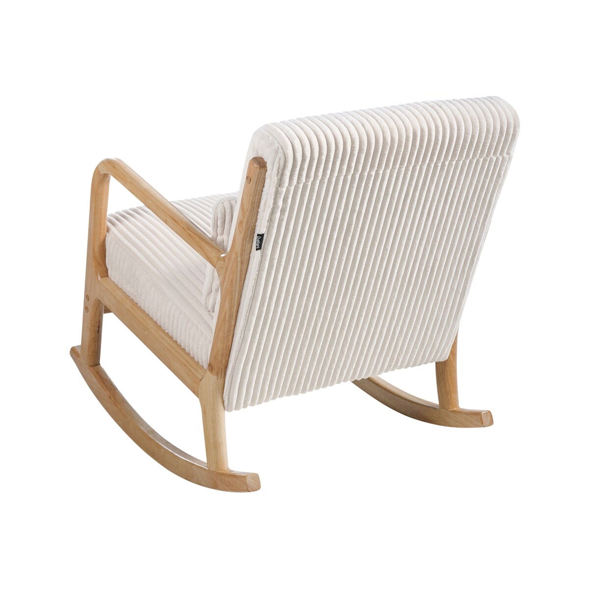 Fotel bujany SORSELE Sztruks Biały