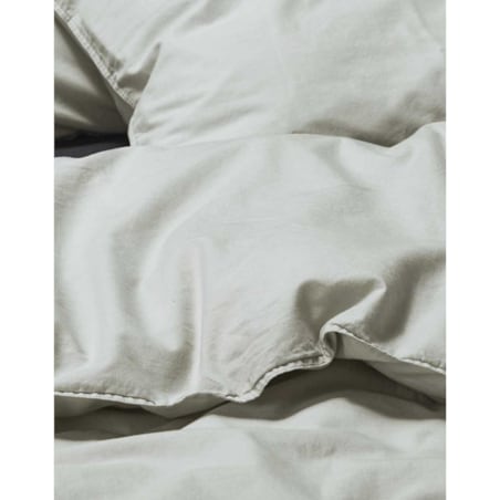 Komplet pościeli bawełnianej w kolorze srebrnym, poszewka dekoracyjna, ekskluzywna pościel, pościel holenderska, Essenza, 200 x 220 cm