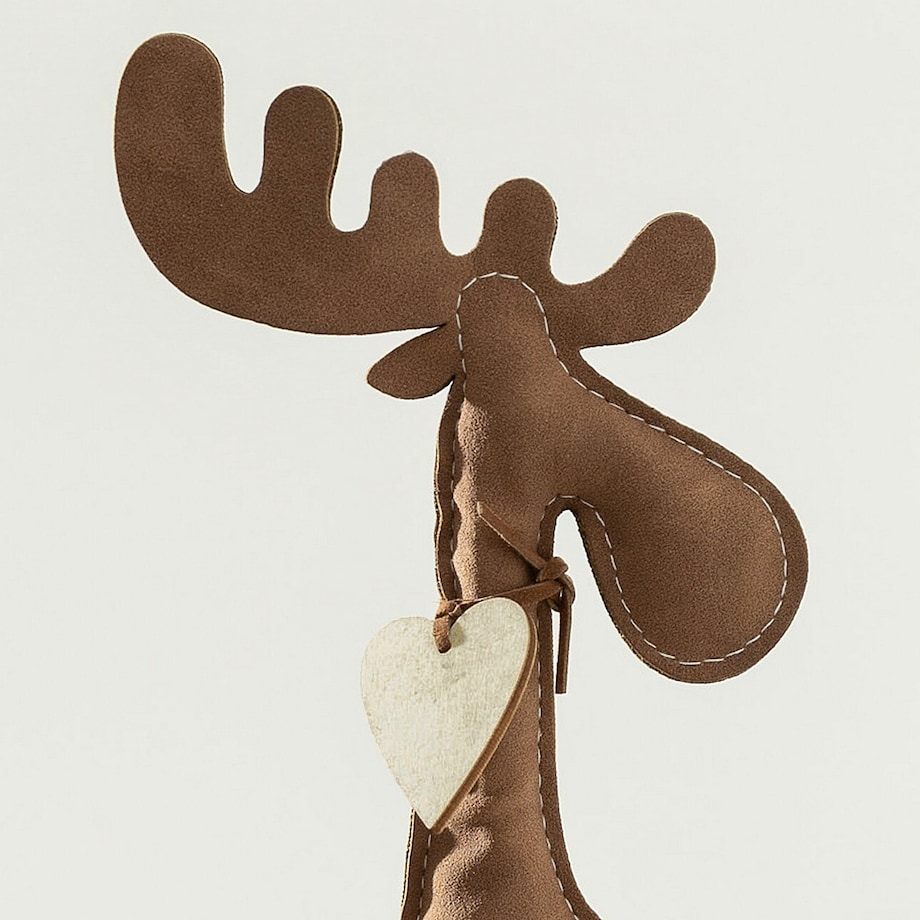 Figurka dekoracyjna Arvid II 12x5x34 cm boże narodzenie, święta, świąteczne, beżowy-brązowy-naturalny, 12x5x34 cm