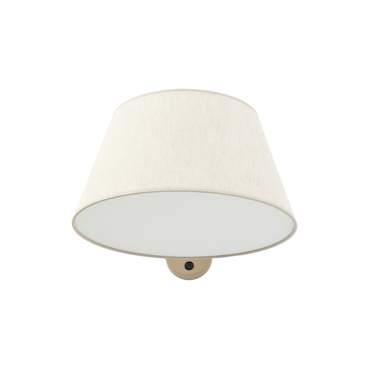 Kinkiet ścienny z włącznikiem TK Lighting FORMO SABIA 11342 beżowy len E27 nowoczesna lampa do salonu sypialni IP20