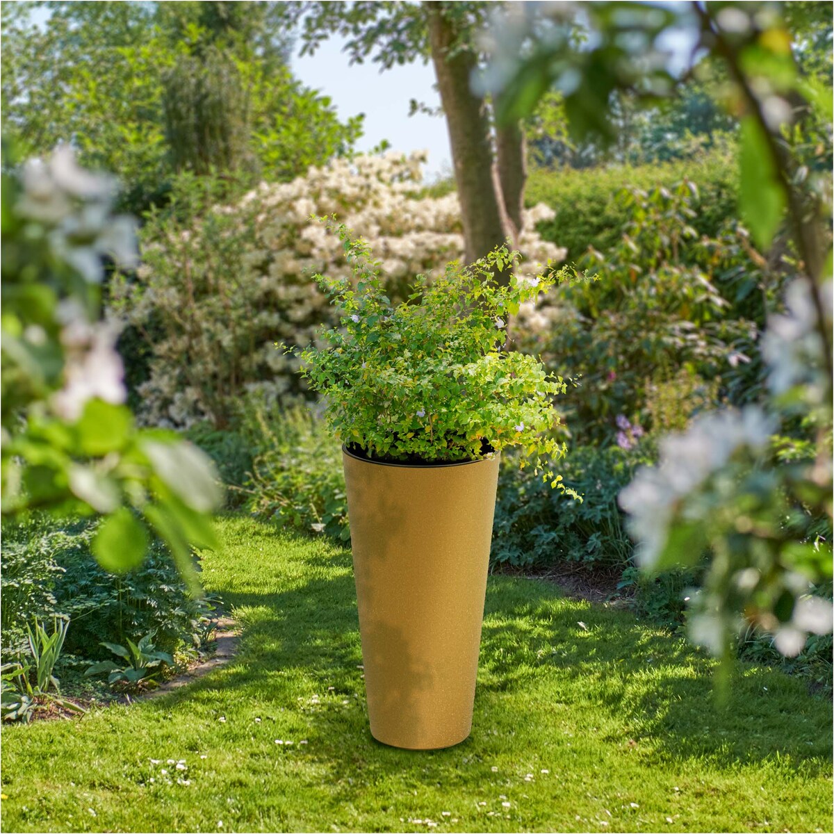 Donica Doniczka Ogrodowa 25 Cm Na Taras Do Ogrodu Domu Eco Wood Brązowa