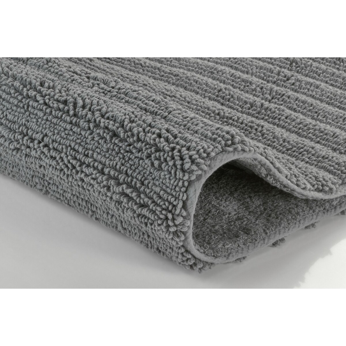 Kleine Wolke Yara Ekologiczny Dywanik łazienkowy ciemny szary 70x120 cm ECO CARE