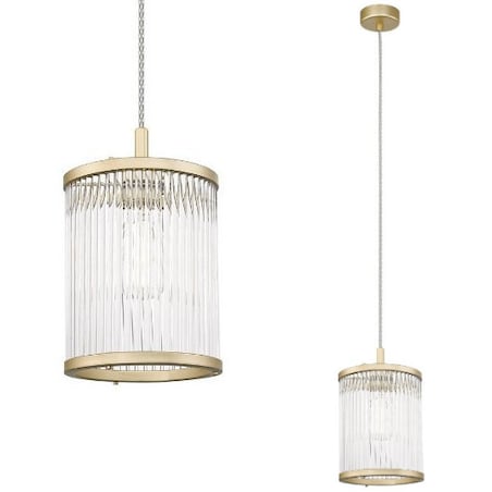 LAMPA wisząca SERGIO P0528-01F-V6AC Zumaline klasyczna OPRAWA szklany zwis złoty
