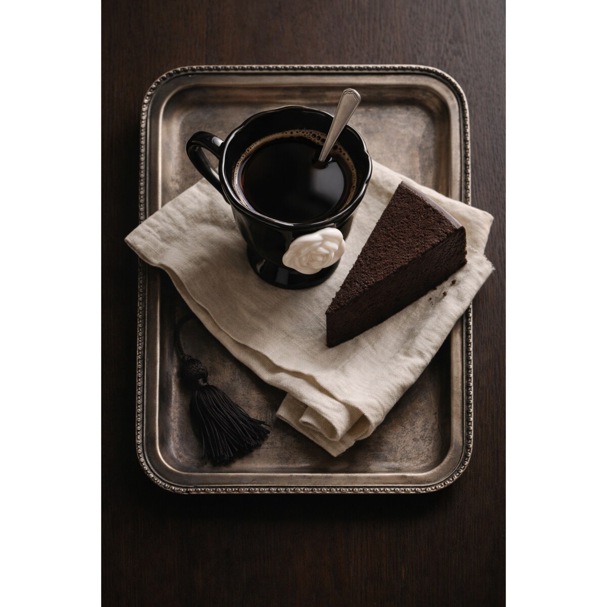 Kubek SHP BIAŁA RÓŻA czarny