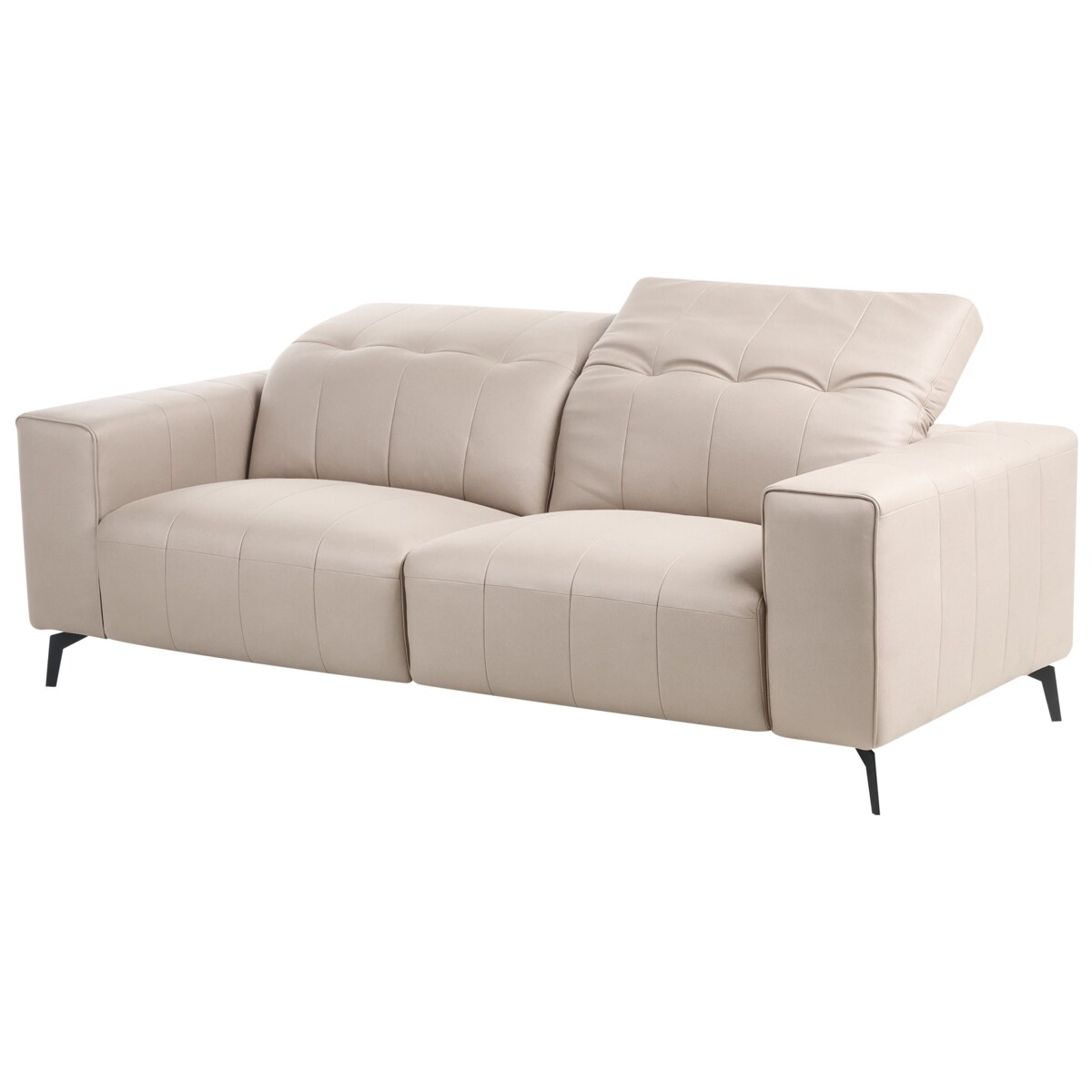 Komplet wypoczynkowy dla 6 osób OMMEL Ekoskóra Beżowoszary