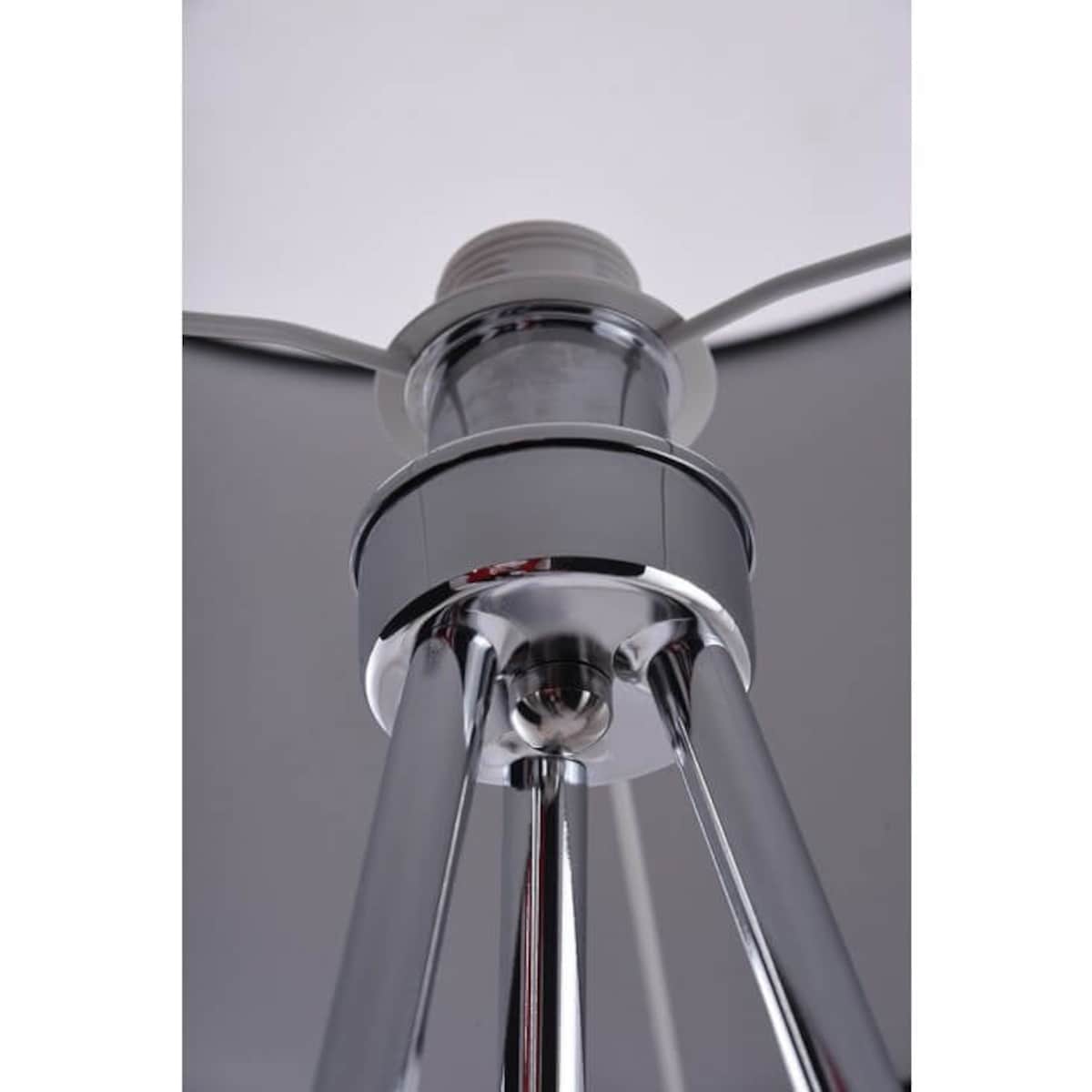 Czarna lampa stojąca Finn podłogowa na trójnogu do salonu