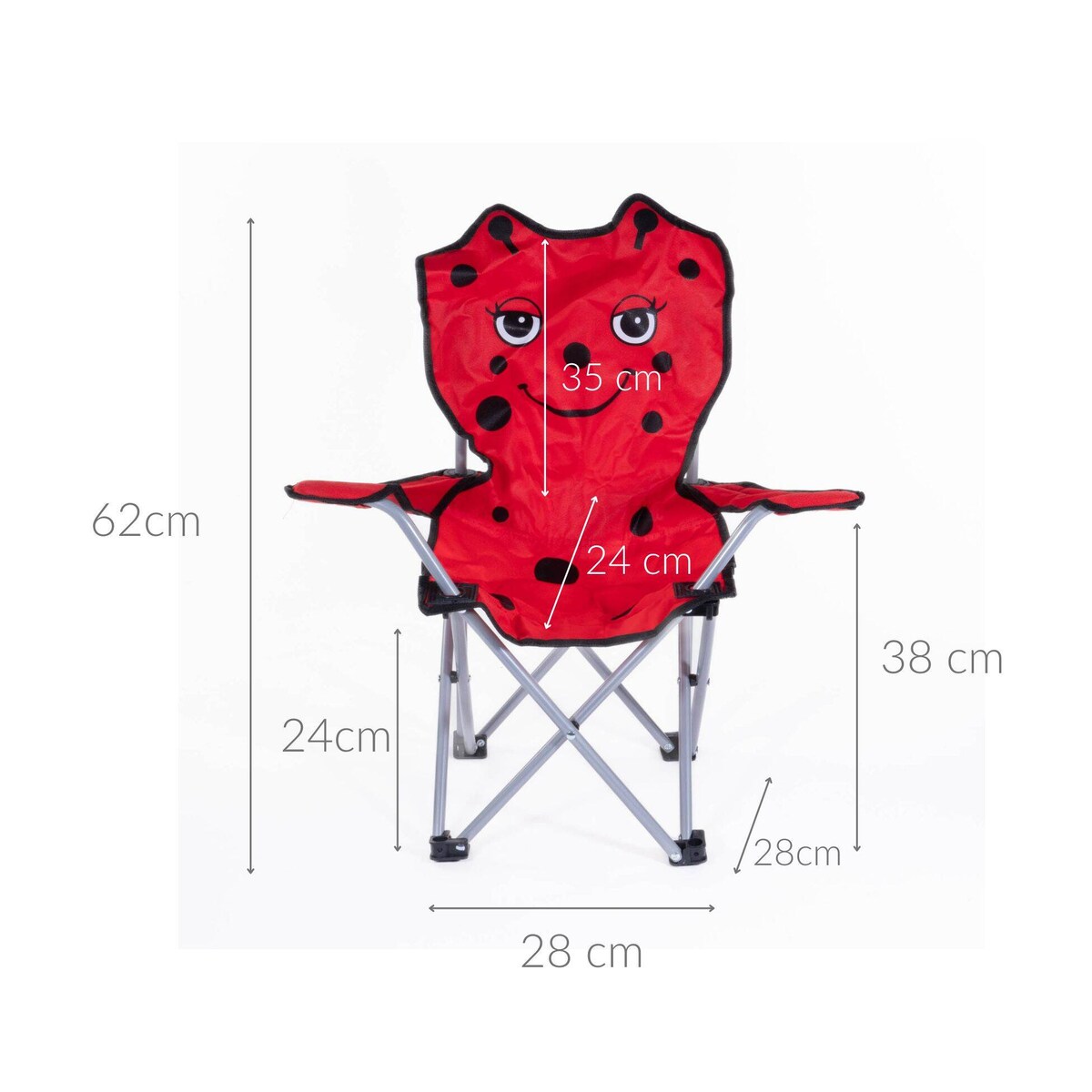 Turystyczne krzesło dla dzieci, składane, 57 x 32 x 60 cm