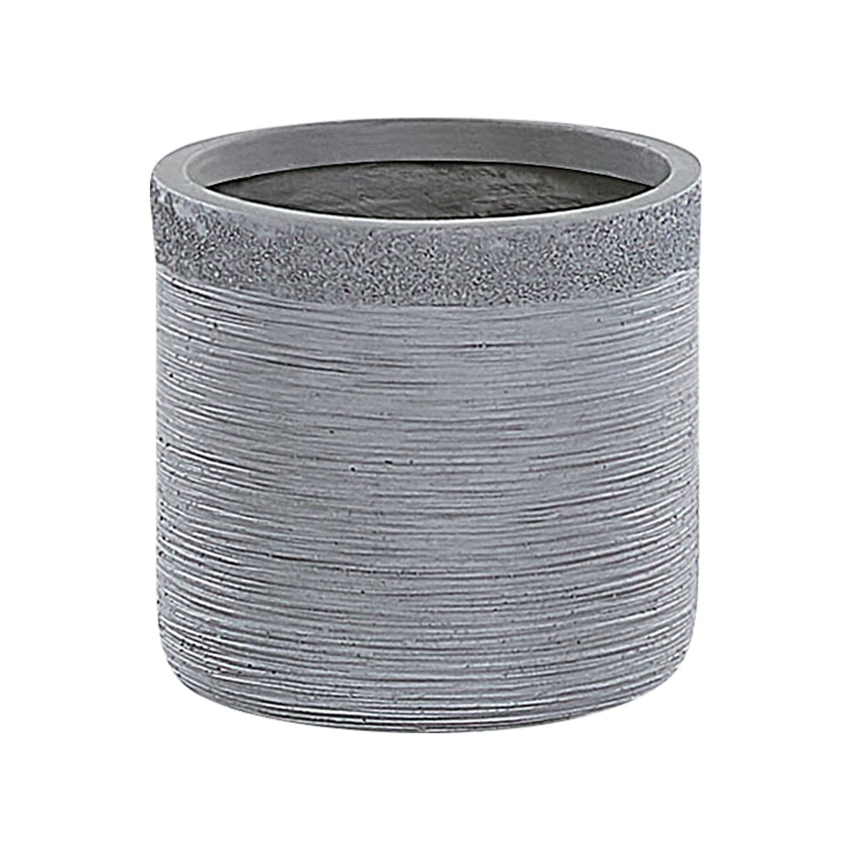 Doniczka 26 x 26 x 25 cm szara SAMOS