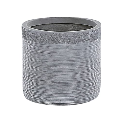 Doniczka 26 x 26 x 25 cm szara SAMOS