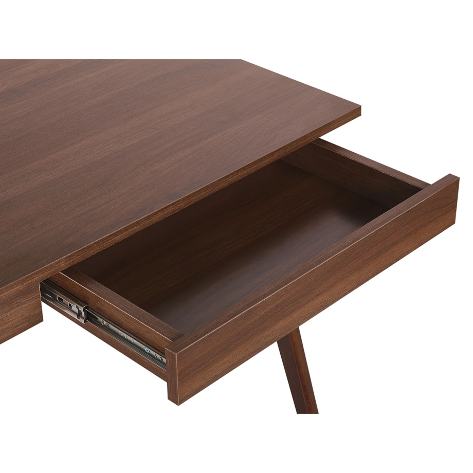 Biurko z szufladami 120 x 70 cm ciemne drewno SHESLAY