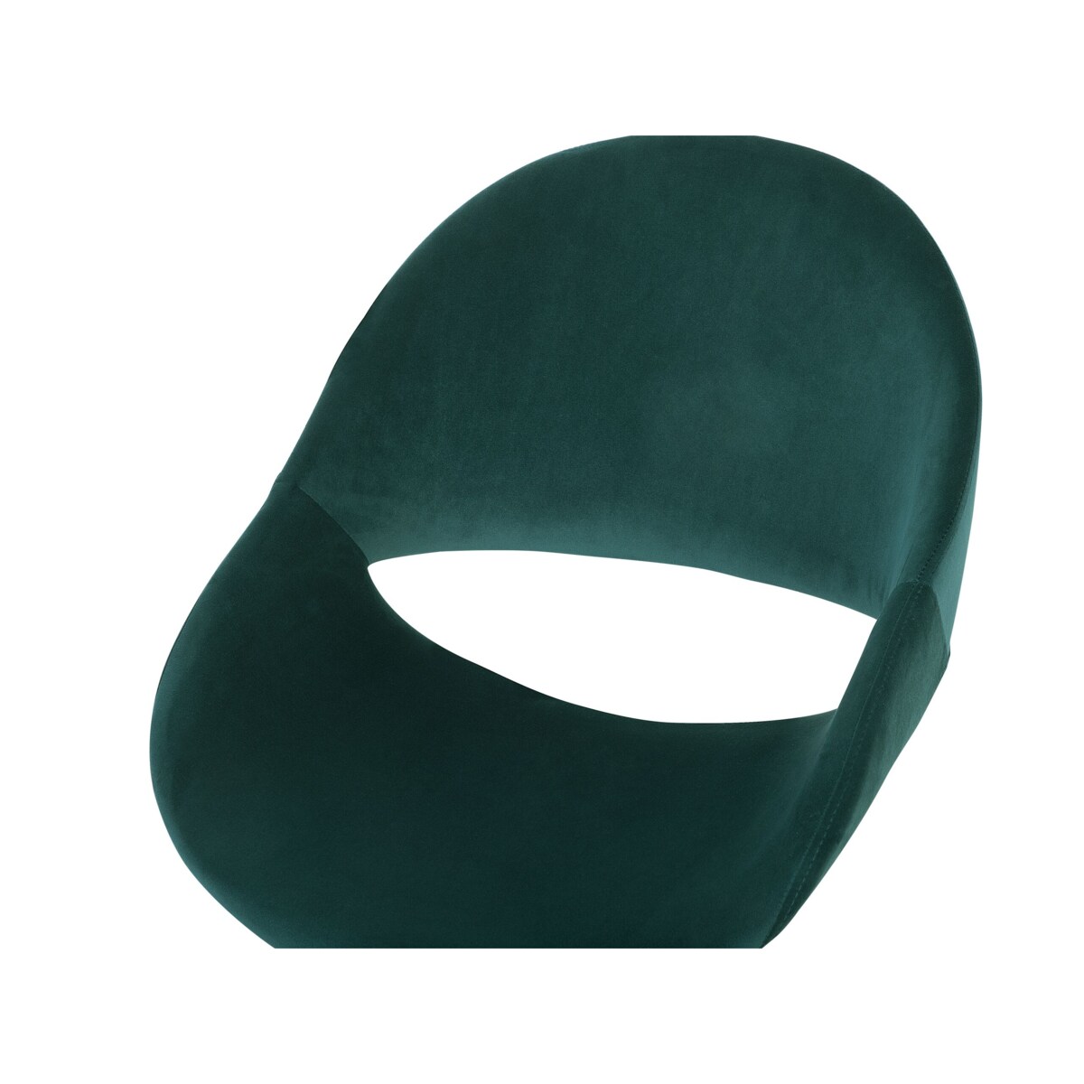 Krzesło biurowe regulowane welurowe zielone SELMA