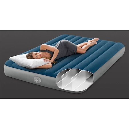 Materac dmuchany Intex 64189NP łóżko z pompką USB 2os 203x152x25cm rok 2026