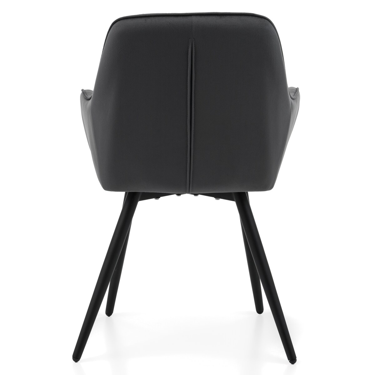 Krzesło tapicerowane COLIN aksamit velvet welur do salonu jadalni szary