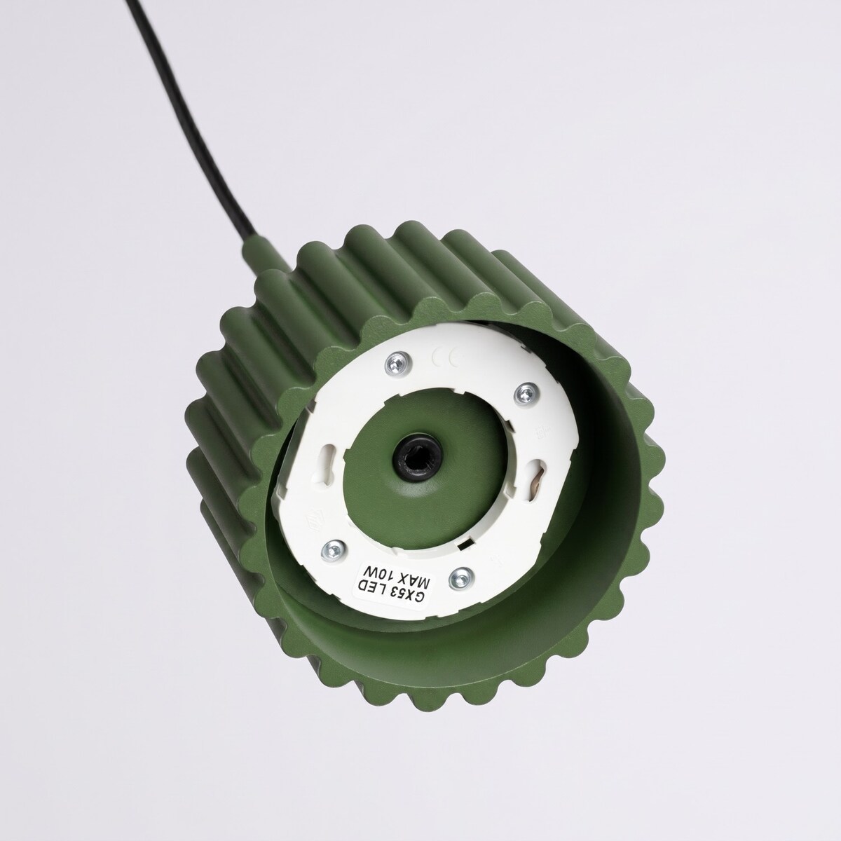 Lampa wisząca AURA 1 zielona oliwka Gx53