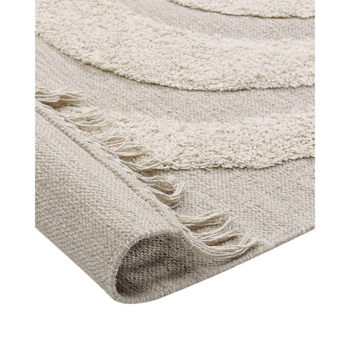 Dywan bawełniany 80 x 150 cm beżowy HAKKARI