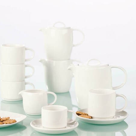 Filiżanka sztaplowana do herbaty i kawy White Compact 213 ml