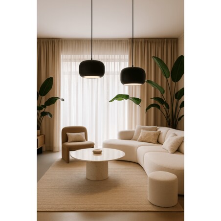 LAMPA WISZĄCA ALUMINIOWA ORIONIS L CZARNA