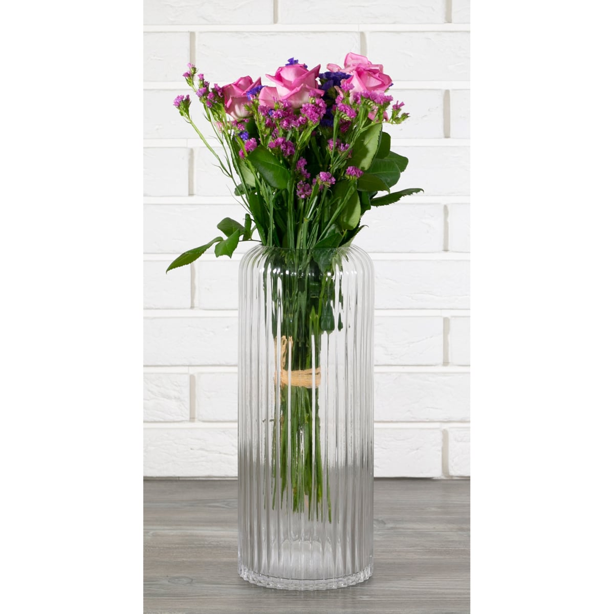 WAZON RAFF szklany przezroczysty wys. 36cm