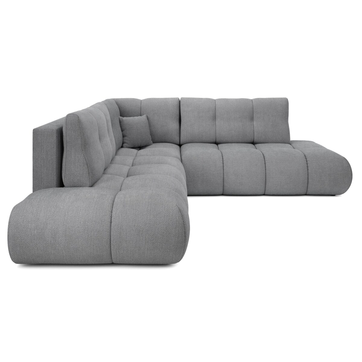 Narożnik pikowany, rozkładany z funkcją spania SOHI, Flow 17 - ciemny szar