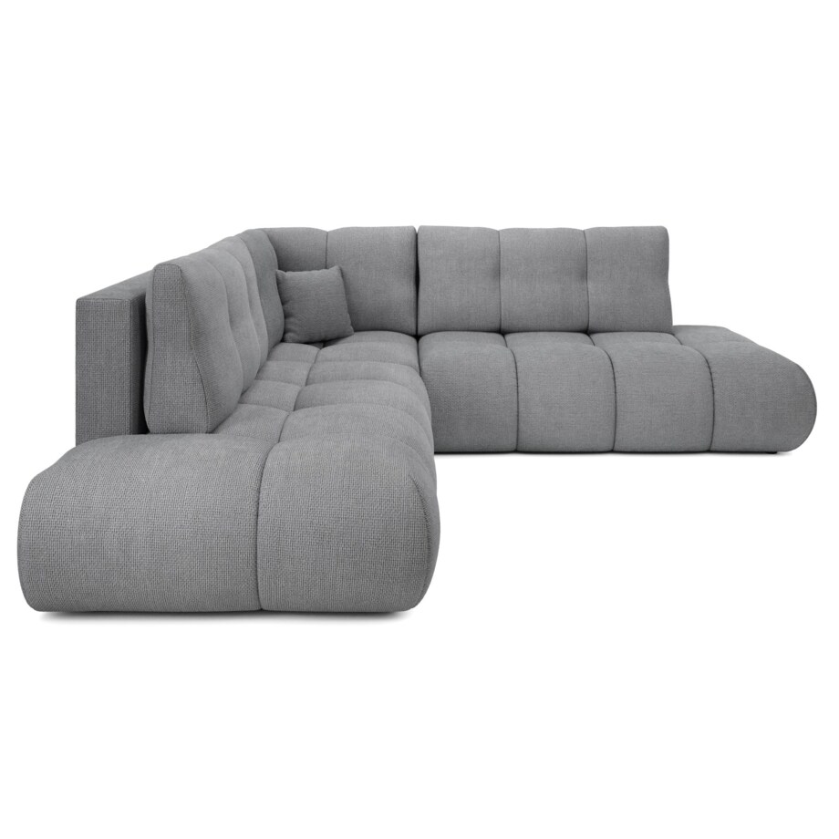 Narożnik pikowany, rozkładany z funkcją spania SOHI, Flow 17 - ciemny szar