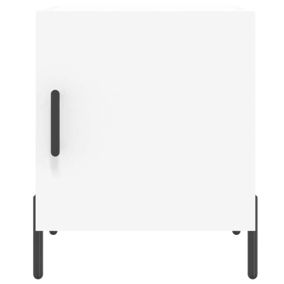 vidaXL Szafka nocna, biała, 40x40x50 cm, materiał drewnopochodny