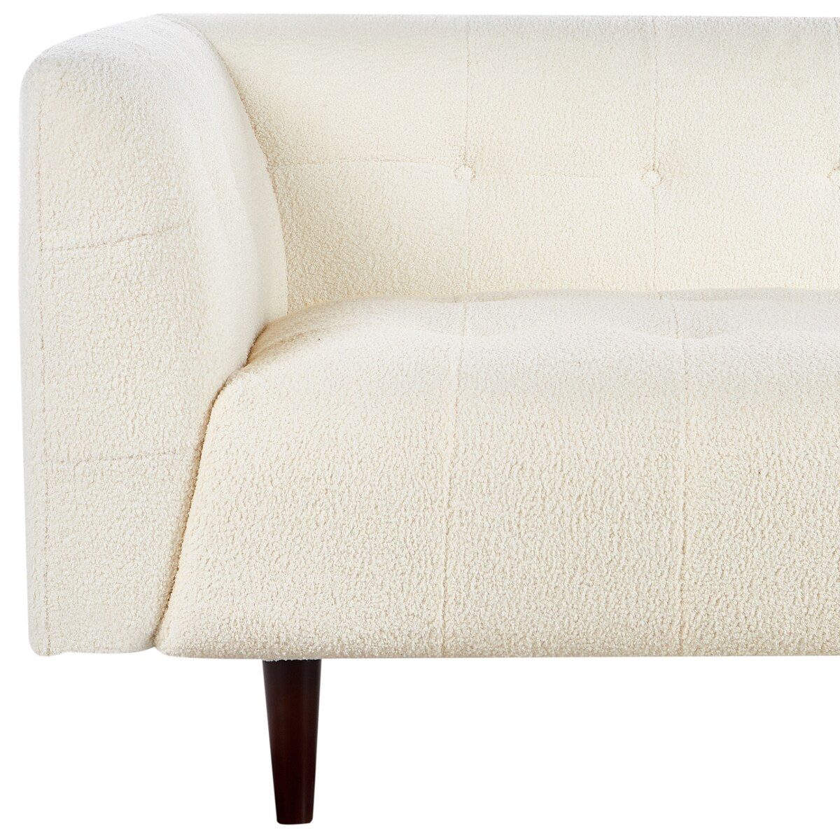 Sofa dla 3 osób BYSKE Boucle Złamana biel