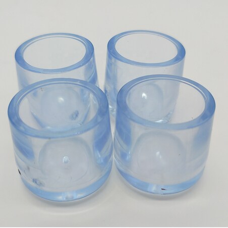 Nakładki na nogi krzesła ochronne silikonowe 22-25 mm 16 sztuk bezbarwne