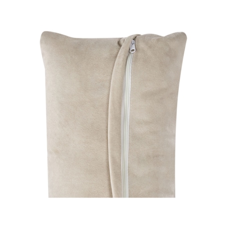 Moduł narożny welurowy lewostronny beżowy HELLNAR