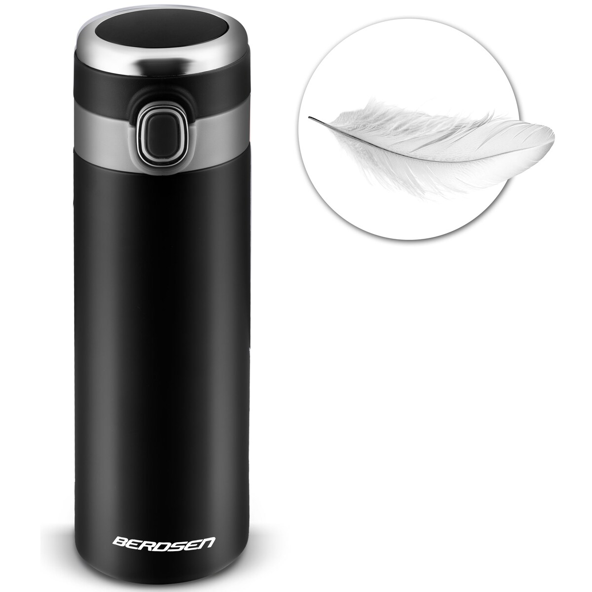 Kubek termiczny termos na kawę herbatę wyświetlacz Berdsen