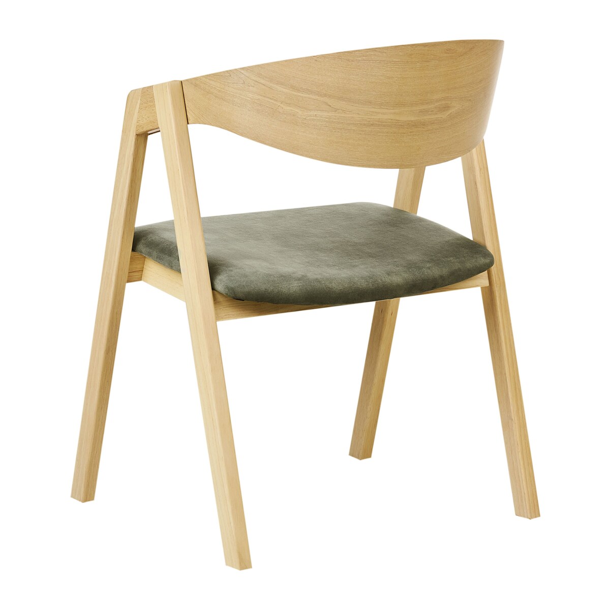 Krzesło do jadalni Zestaw 2 Ciemnozielony YUBA