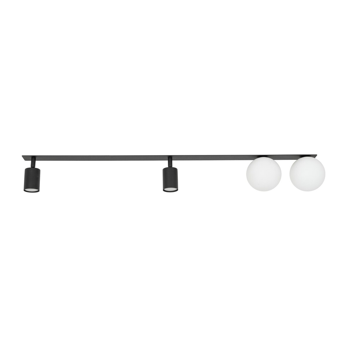Lampa Sufitowa Podtynkowa VOX Czarno-Biała, 4 Ruchome Reflektory, 10929 TK Lighting