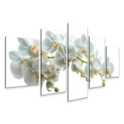 Obraz na płótnie Biała orchidea 150x80cm