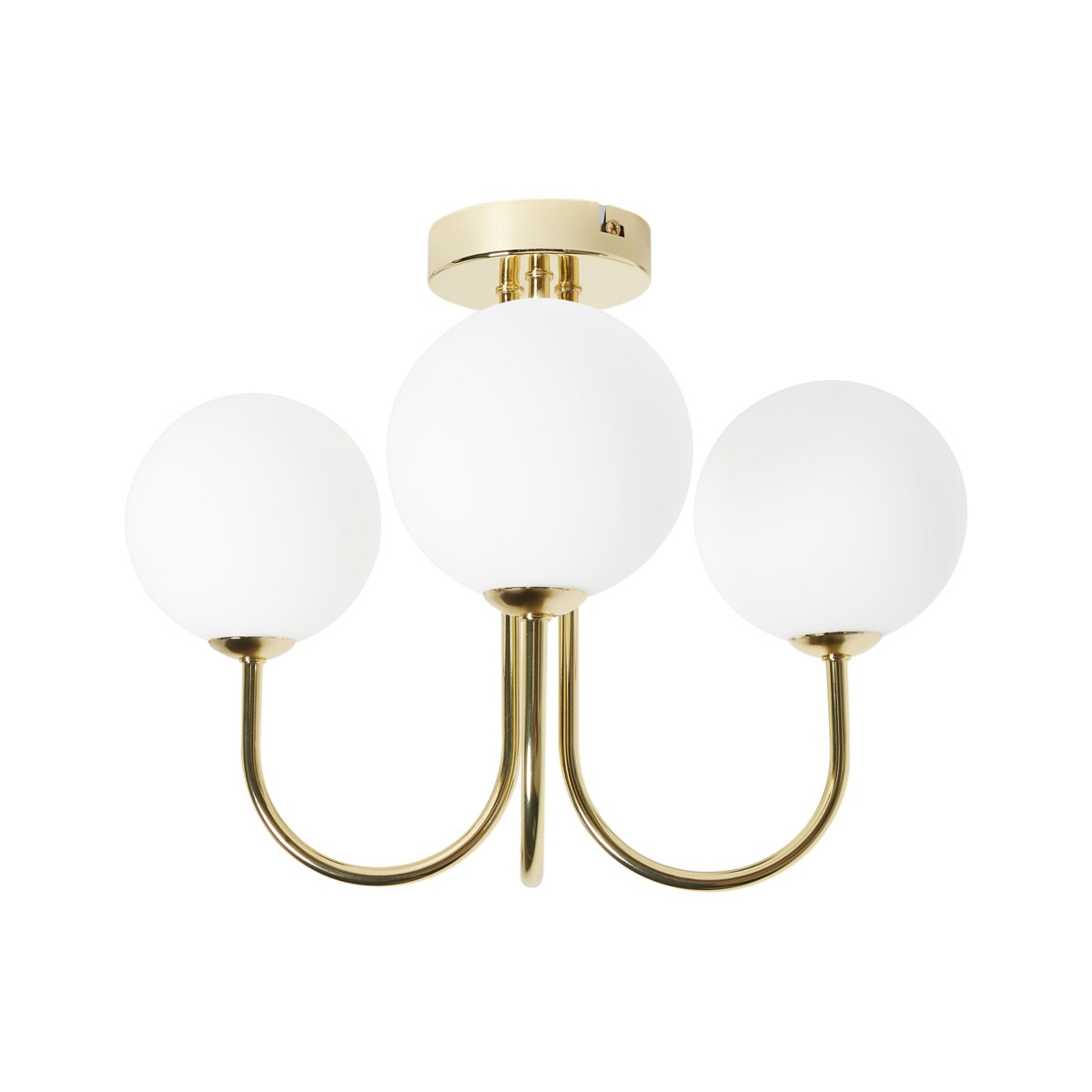 Lampa 3-punktowa szklana biała SHIRE